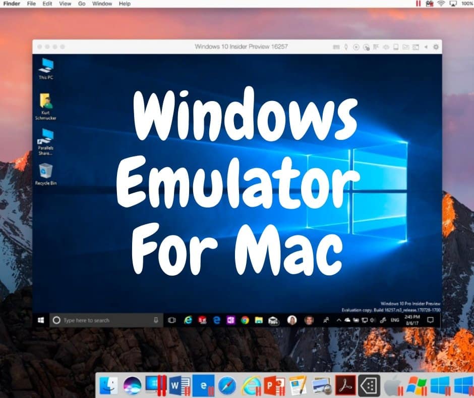 windows emulator skyrim for mac os x
